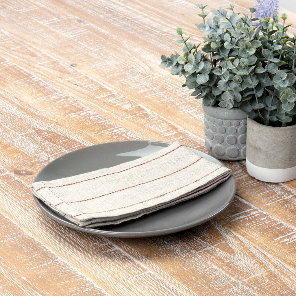 Rosanna Striped Napkins Set of 6, 3 colors available