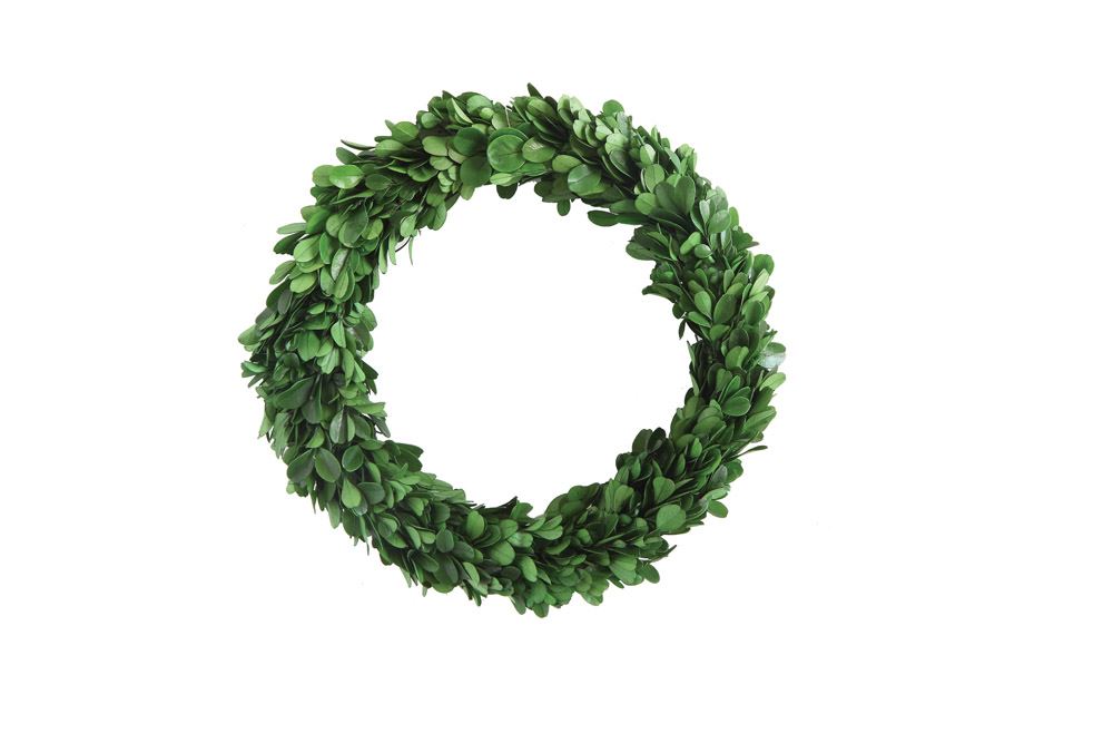 preserved boxwood wreath