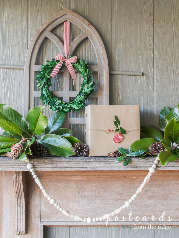 wood bead garland