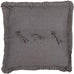 Charcoal Chambray Euro sham back side