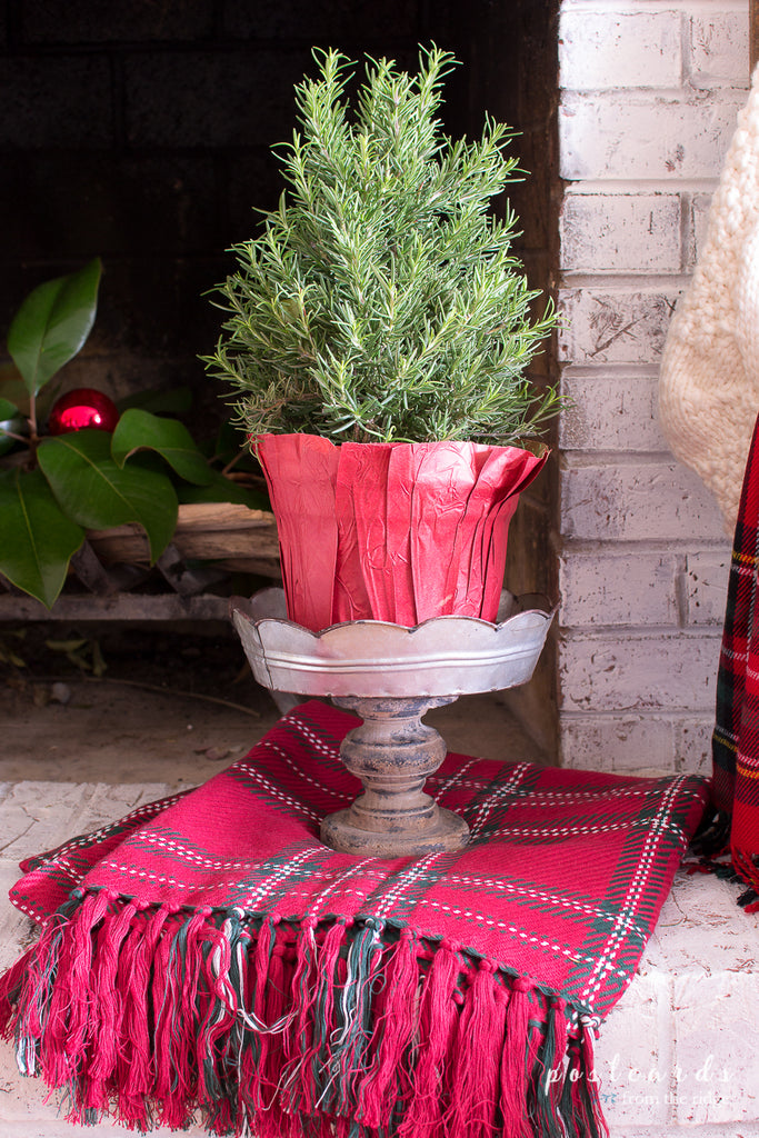 red plaid throw blanket