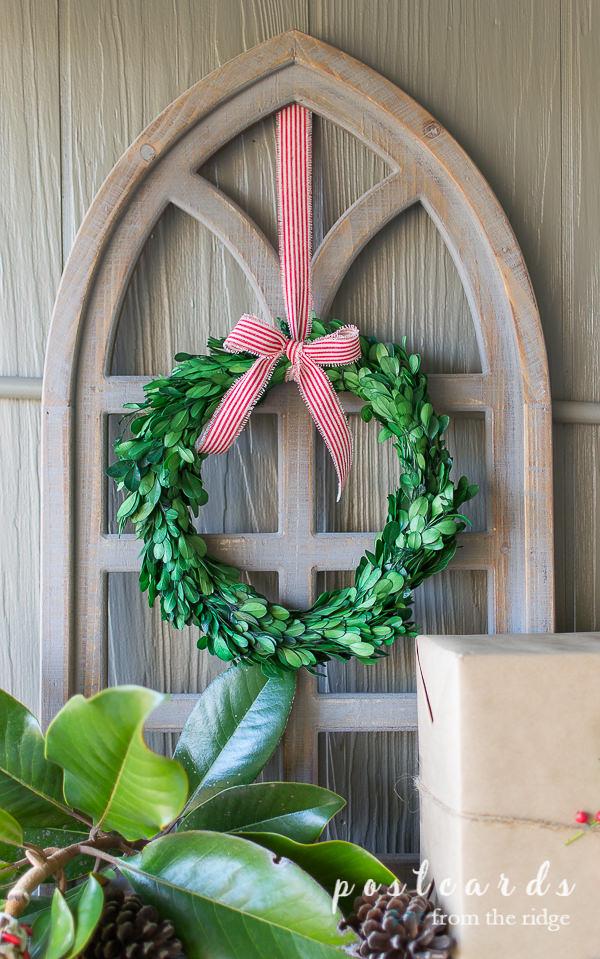 preserved boxwood wreath