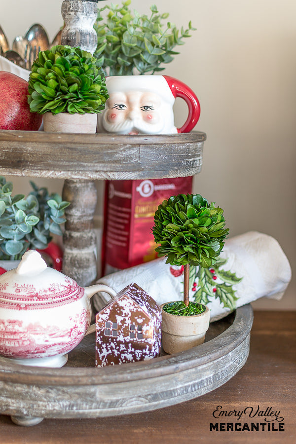 mini preserved boxwood topiary ball tree