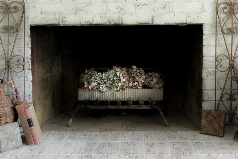 farmhouse style corrugated metal tool caddy