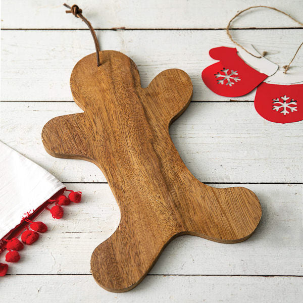 gingerbread man wooden board