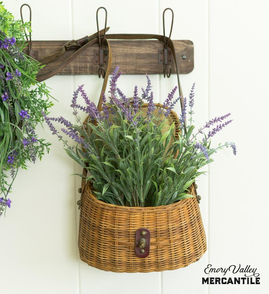 artificial faux lavender spray branch stem bush