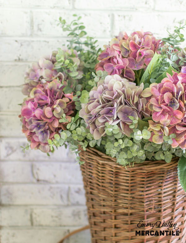 artificial hydrangea wreath