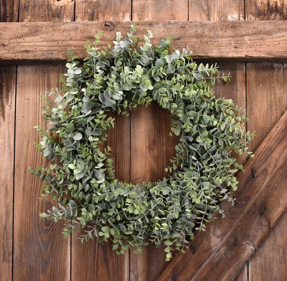 realistic baby eucalyptus wreath