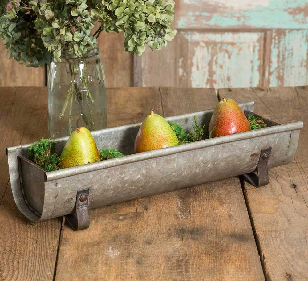 Vintage Style Metal Chicken Feeder Planter