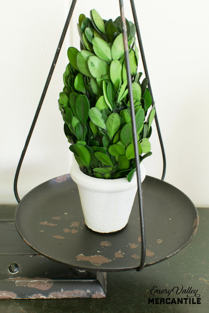 decorative rustic black balance scales