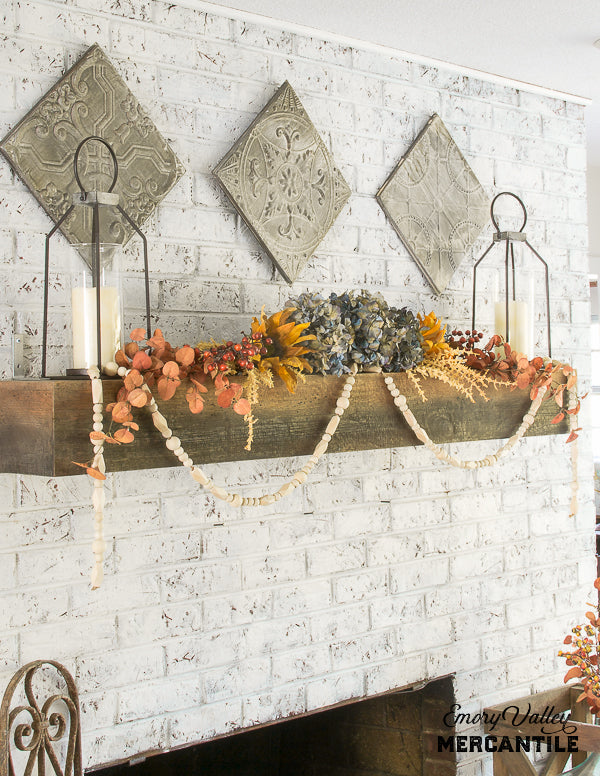 wood bead garland strand