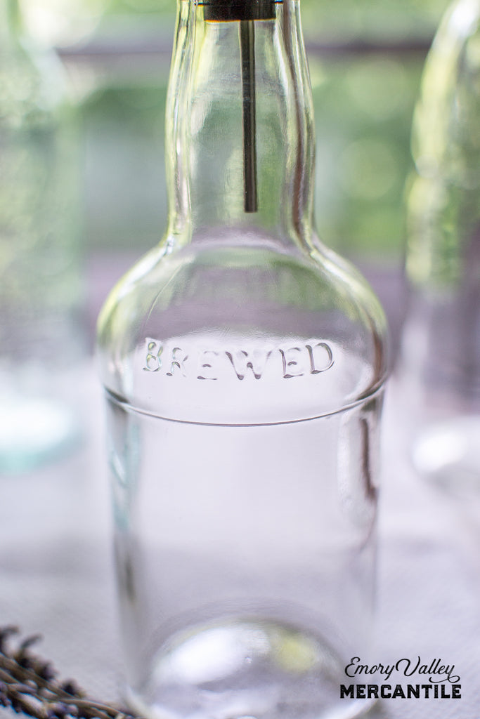 glass dispenser bottle