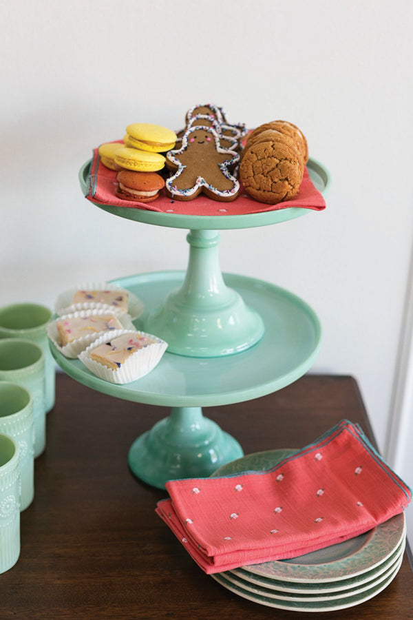 jadeite glass cake stand