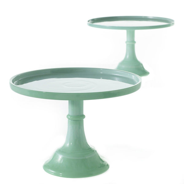 jadeite glass cake stand