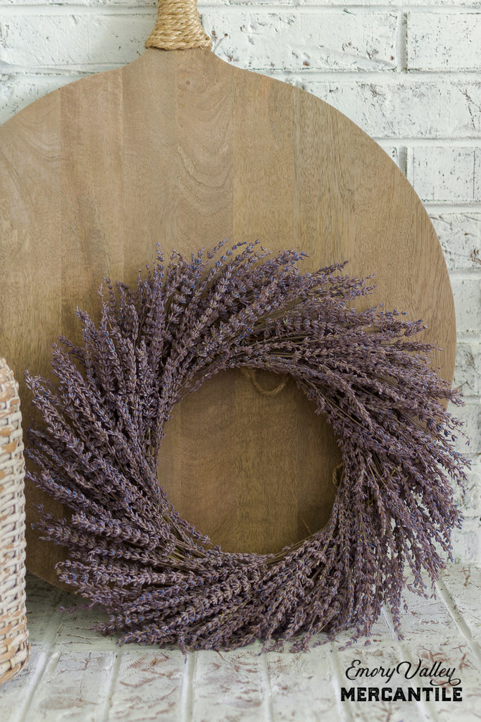 dried lavender wreath