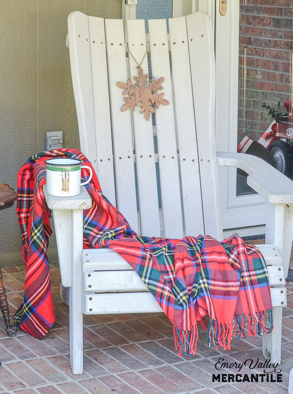 mango wood snowflake ornament