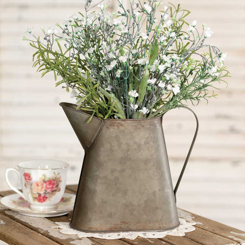 Minnie Small Farmhouse Style Metal Pitcher