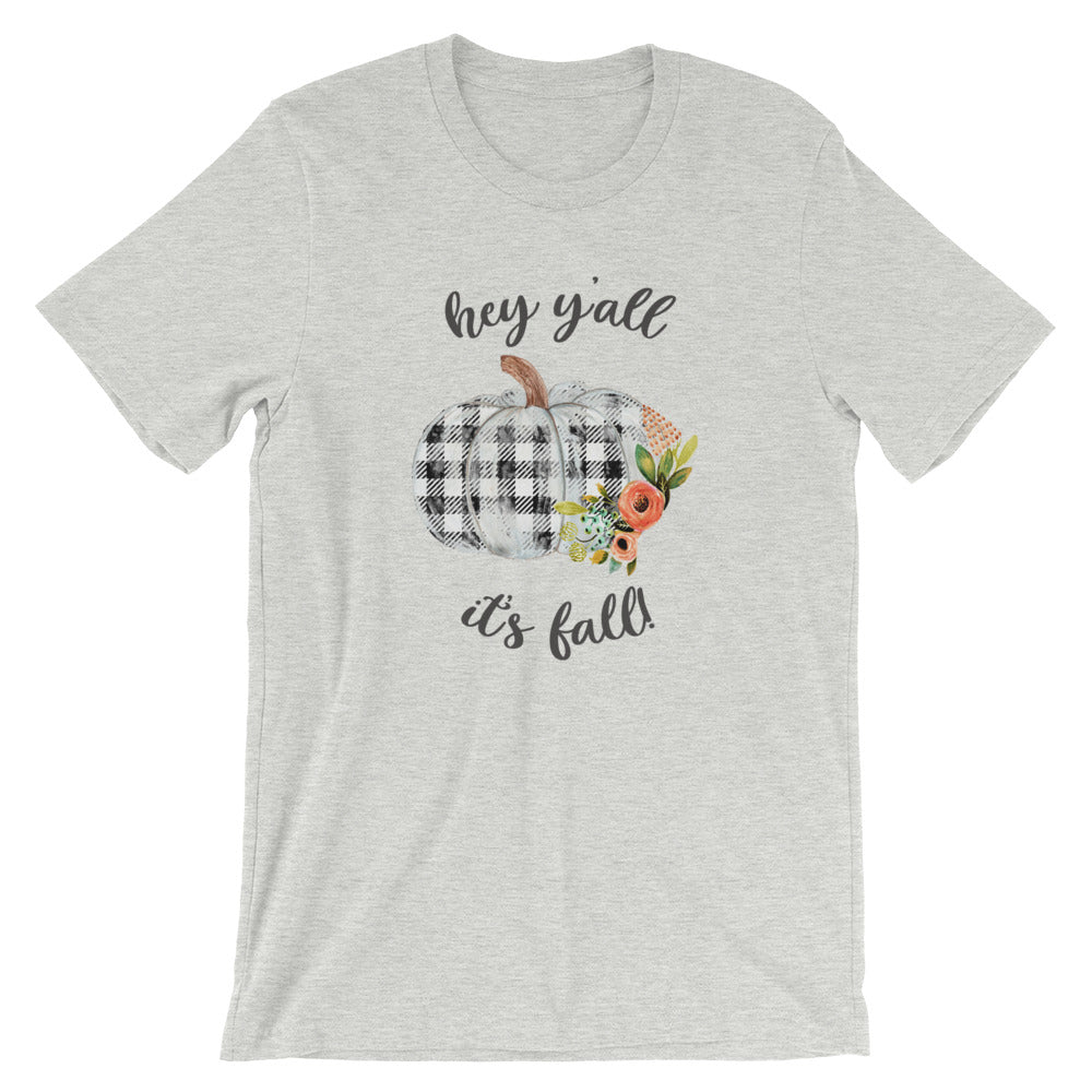 Hey Y'all It's Fall Buffalo Plaid T-Shirt