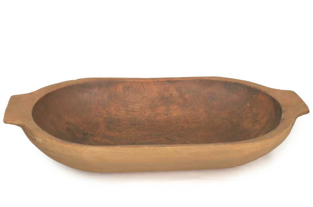 vintage european farmhouse style dough bowl