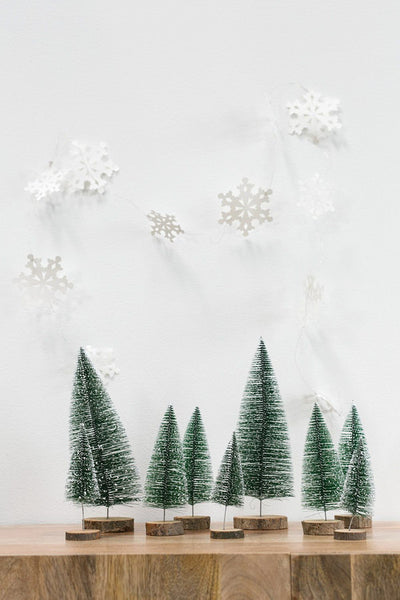 Paper Straw Snowflake Garland - Dwell Beautiful