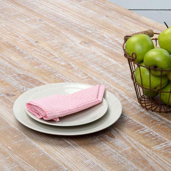 pink gingham seersucker napkins