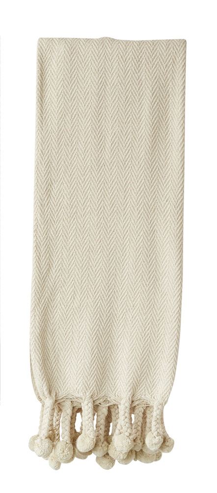 Pom Pom Throw Blanket