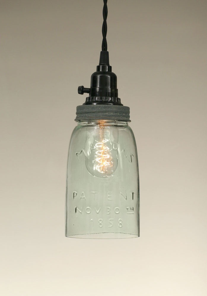 Mason Jar Pendant Light