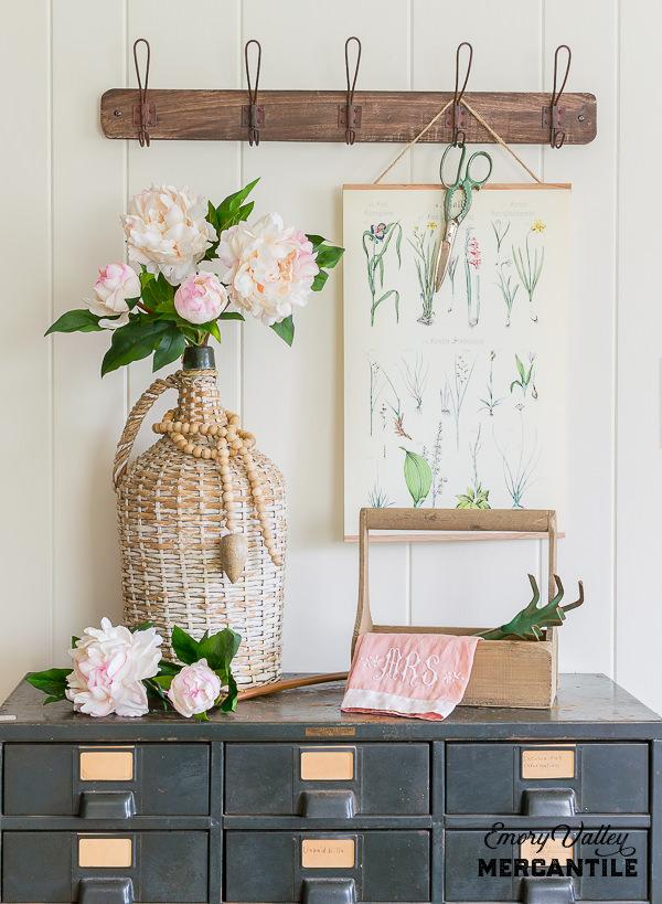 realistic faux peonies