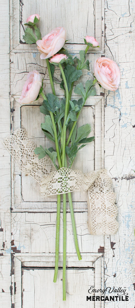realistic faux ranunculus stems