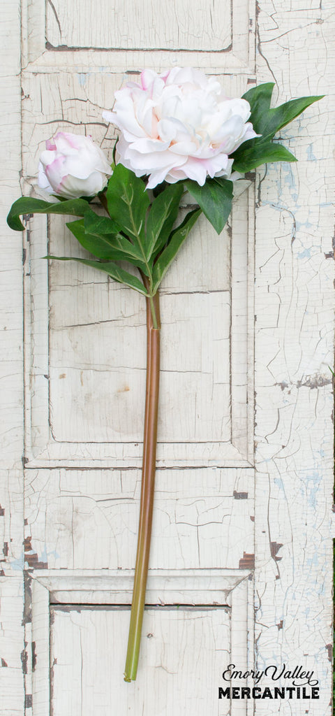 realistic faux peonies