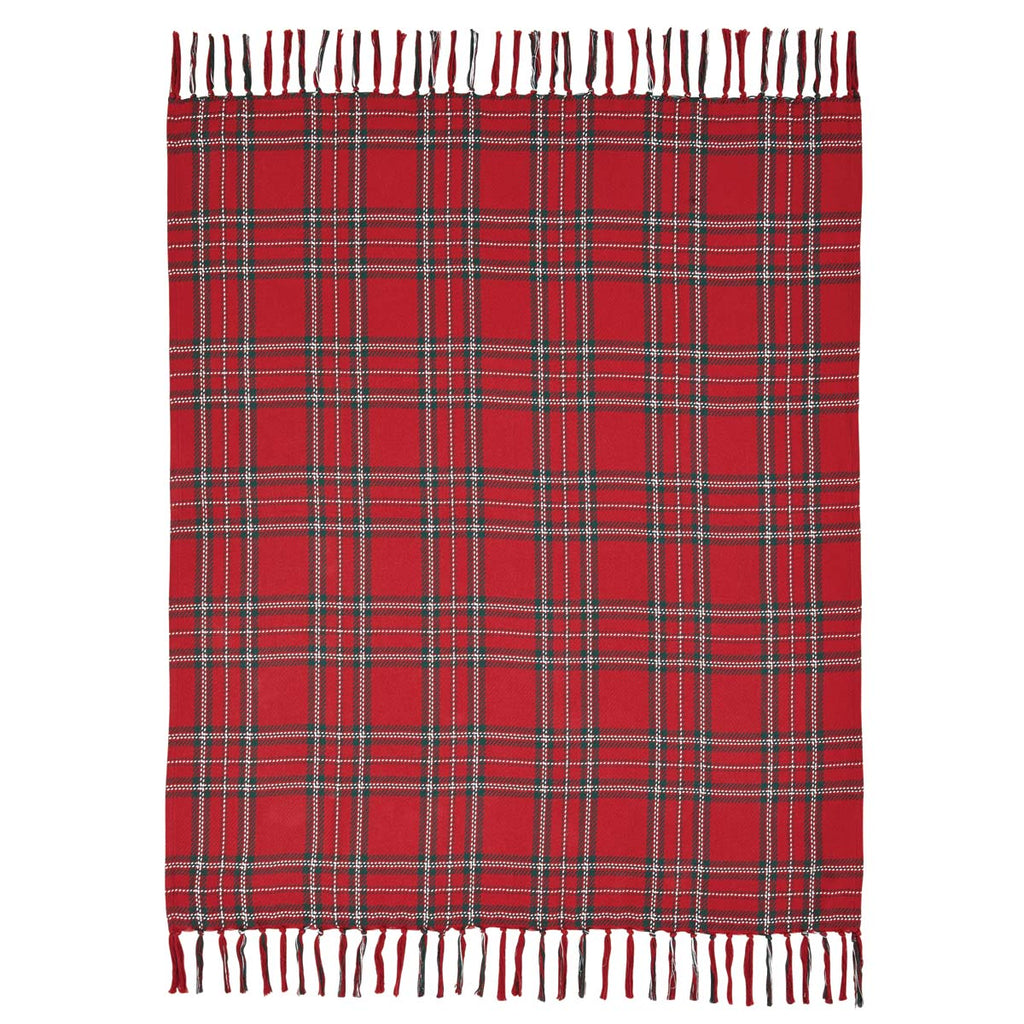 red plaid throw blanket