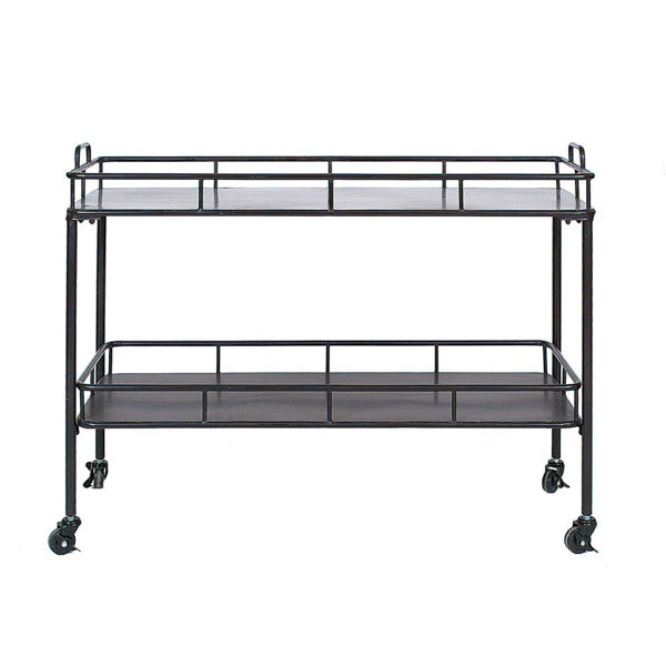 Black Metal Rolling Cart