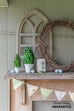 wooden cathedral window wall hanging