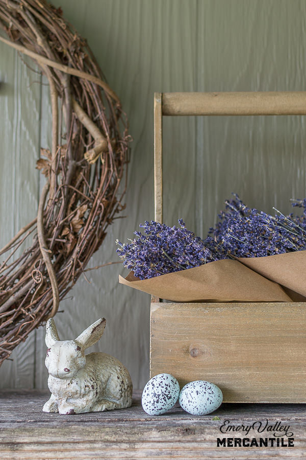 Cast Iron White Bunny