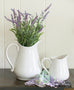 white stoneware pitcher