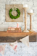8" Mini Preserved Boxwood Wreath With Ribbon and Bow