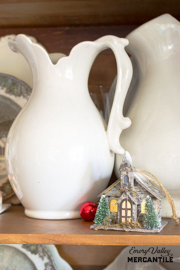 birch and paper house LED mini Christmas ornaments