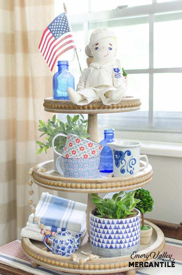 three tiered tray
