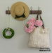 8" preserved boxwood wreath with ribbon