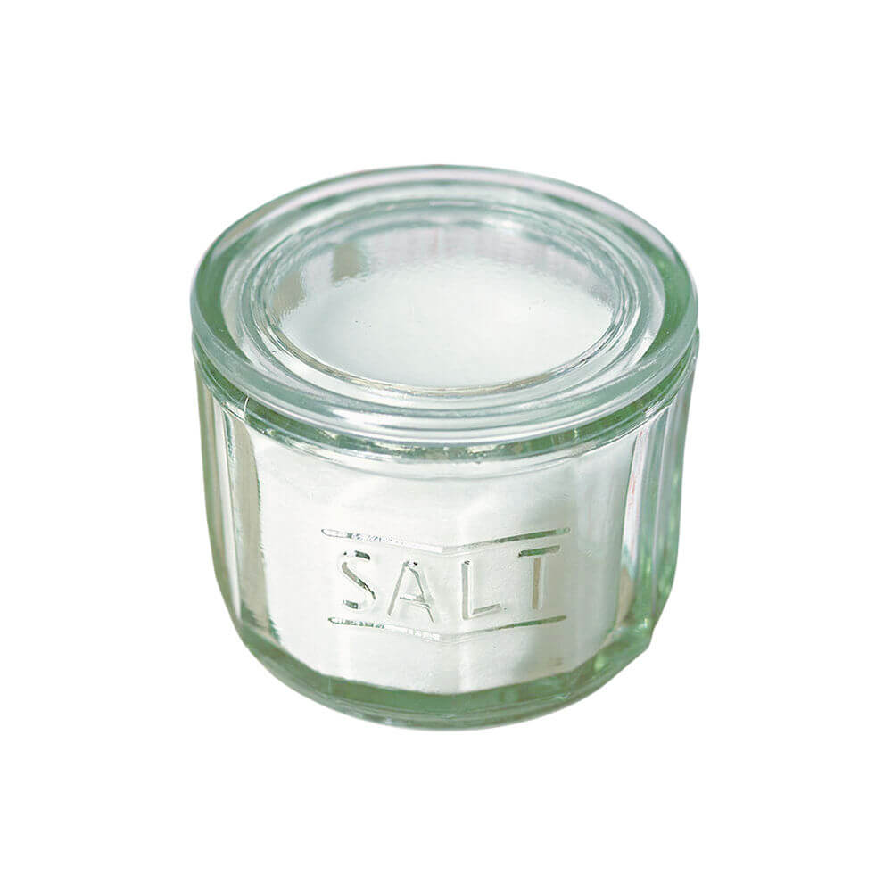 vintage style glass salt cellar