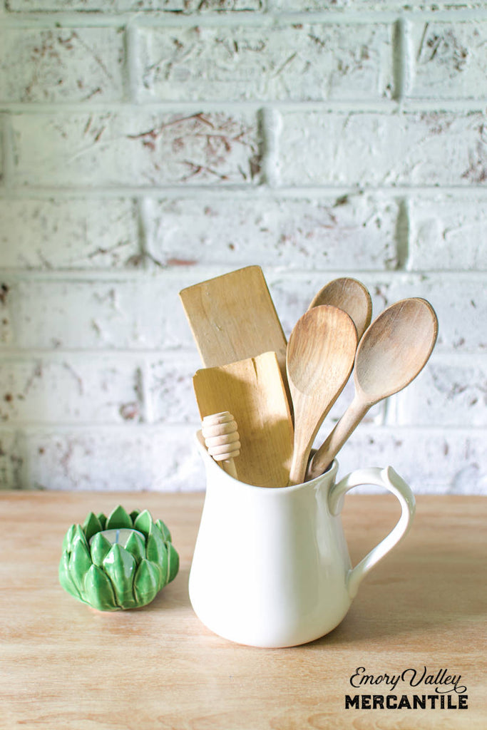 handmade green artichoke stoneware tealight holder