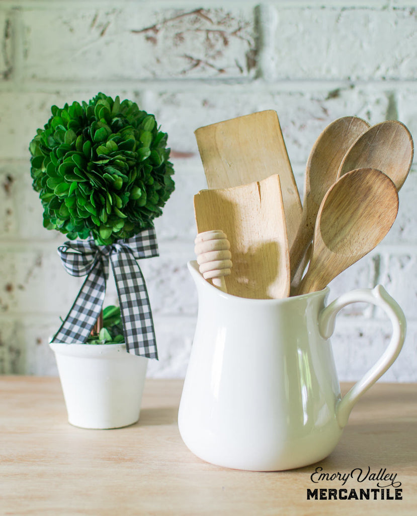 reproduction vintage white stoneware creamer pitcher