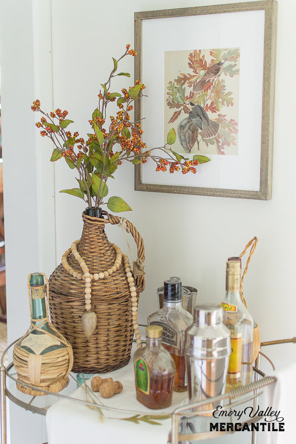 wood bead strand garland