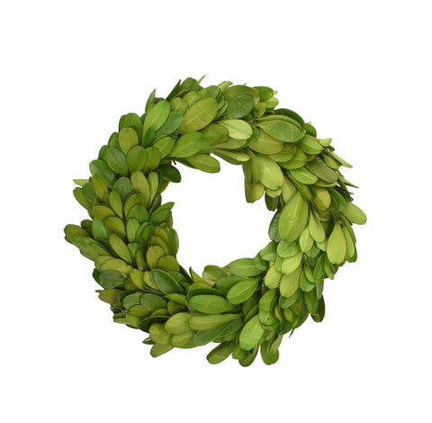 4" preserved boxwood candle ring wreath