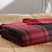 red & black plaid throw blanket