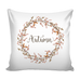 autumn berry wreath pillow cover
