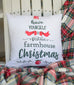 A Festive Farmhouse Christmas pillow cover