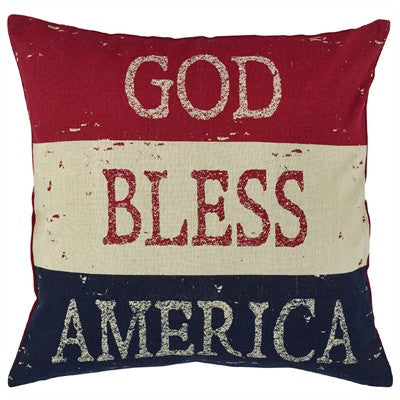Vintage American Flag Pillow Cover