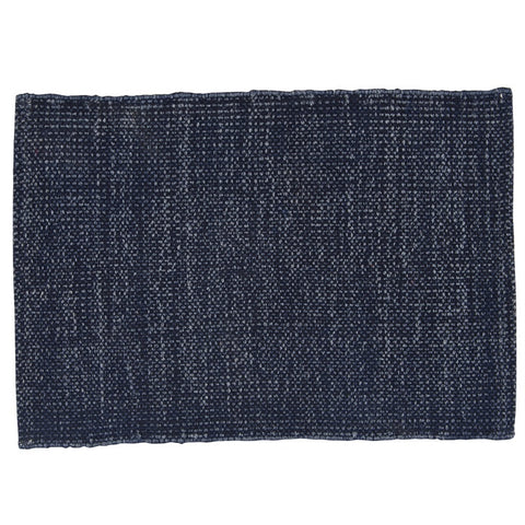 Stonewashed Navy Woven Placemats, set of 4