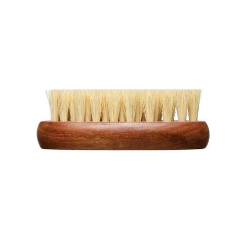 wood scrub brush with natural bristles